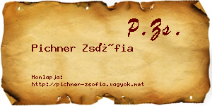 Pichner Zsófia névjegykártya